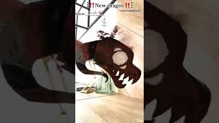 Kinda scary dragon | #dragons #paper #trendy