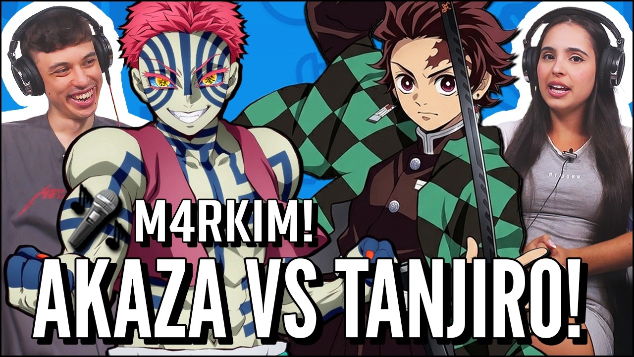 O M4RKIM MANDOU A PEDRADA EM DEMON SLAYER - CASTELO INFINITO 2 E AKAZA O LUA SUPERIOR 3