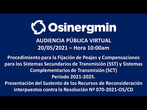 , title : 'Audiencia Pública Virtual - PARTE 2 (Tarde)'