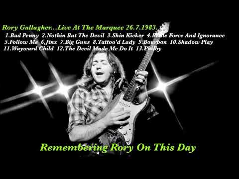 RORY GALLAGHER...THE MARQUEE CLUB 1983