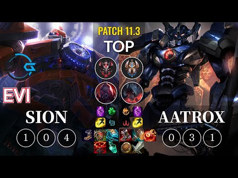 DFM Evi Sion vs Aatrox Top - KR Patch 11.3