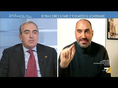 Michele Gubitosa ospite l'Aria che Tira - La7 - 13/01/2023