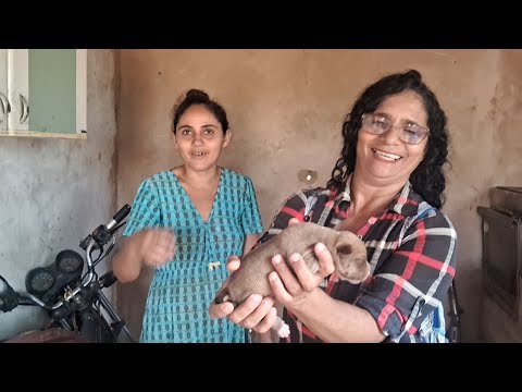 Entrega de doação para Branca e família em São Gregório Verdejante PE 