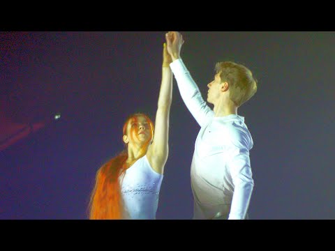 Alexandra Trusova, Dmitry Mikhailov in the Evgeni Plushenko show Union of Champions, Kemerovo