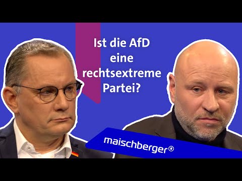 Tino Chrupalla (AfD) und Olaf Sundermeyer über Rechtsextremismus und Remigration | maischberger