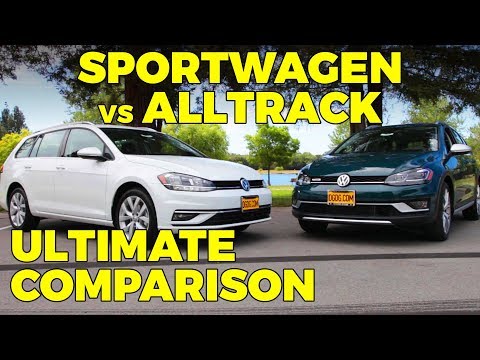 2018 Volkswagen Golf Sportwagen vs Alltrack Comparison | DGDG.COM