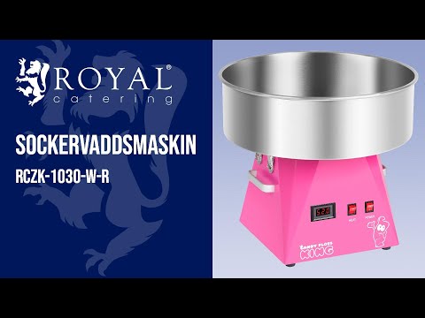 video - Sockervaddsmaskin - 52 cm - Rosa