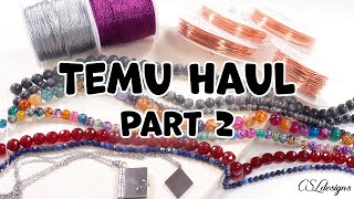 Huge jewelry making supply TEMU haul 😃 ⎮ Can you get good jewelry making supplies on Temu? 🤔