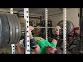 Longest Bench Rep Ever 495 Lbs