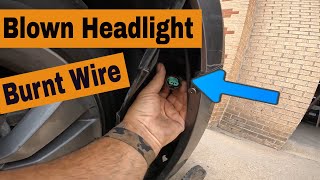 Honda Accord Headlight Not Working ~ Broken Wire SIMPLE FIX ~