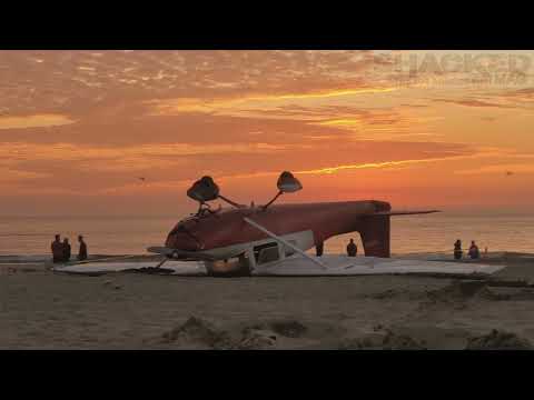 Plane Crash Emergency Radio Transmission before Crashing On Santa Monica Beach