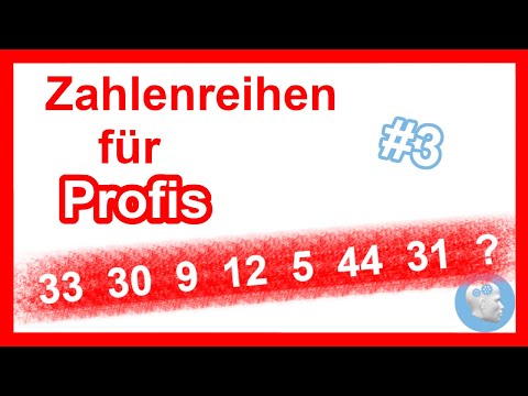 Zahlenreihen fortsetzen Teil 3 - Aufgaben mit Lösungen und einem wichtigen Tipp! Für Profis