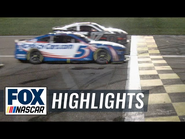 Kyle Larson wins in a PHOTO FINISH at Kansas | NASCAR on FOX