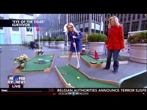 04-10-16 Kat Timpf on Fox & Friends - Kentucky Derby Party & Mini-Masters Golf