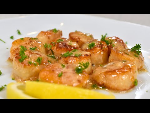 How To Make the Best Creamy Garlic Scallops | Creamy Garlic Scallops