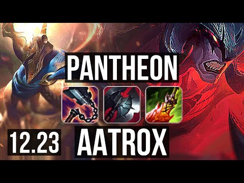 PANTH vs AATROX (TOP) | 6 solo kills, 14/3/11, Legendary, 600+ games | KR Grandmaster | 12.23
