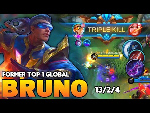 Bruno Best Build 2021 | Top 1 Global Bruno Gameplay | Mobile Legends✓