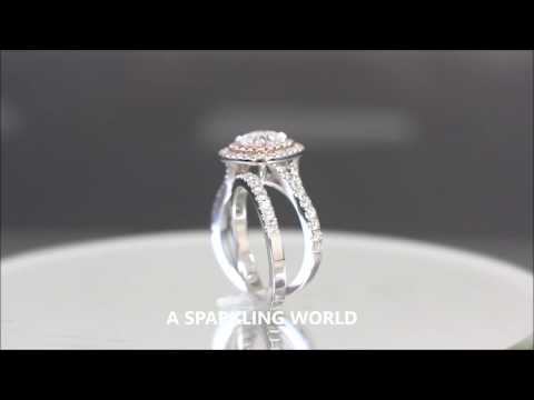 EGL USA H-VS2 14K White Gold Cushion Cut Diamond Engagement Ring And Band 1.90ct - ASW - 1007N