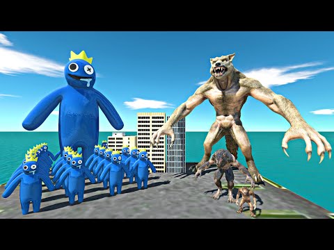 Werewolf Evolution City Challenge | Rainbow Friends Blue vs Werewolf Evolution Team -ARBS