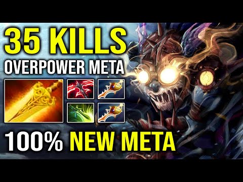 WTF Slark Radiance  - 100% NEW META Overpower 13 Slotted Items Vs 32Kills 156K Damage Luna Dota 2