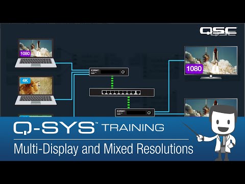 Q-SYS Video 101 - Multi-Display and Mixed Resolutions
