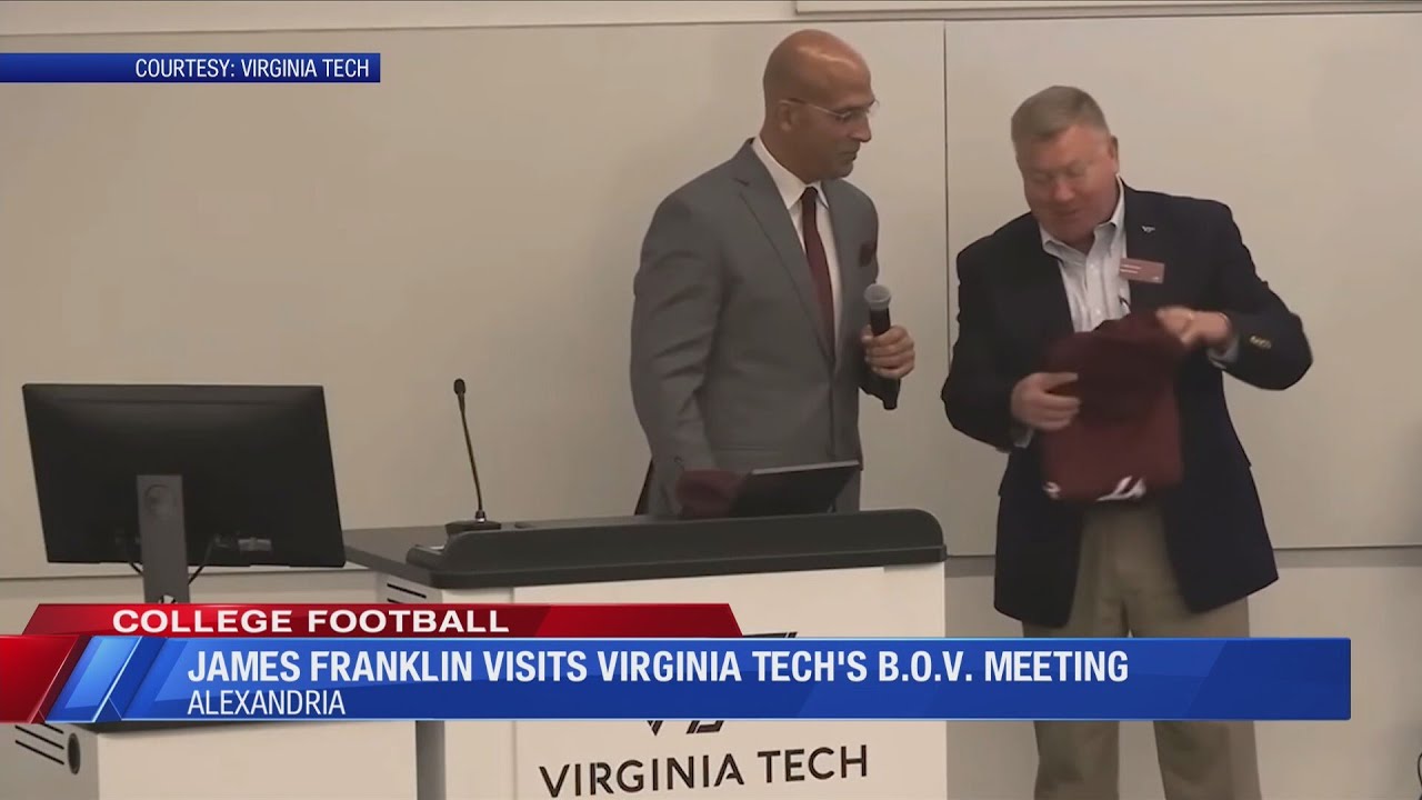 James Franklin speaks to Virginia Tech Board of Visitors at their meeting