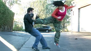 Taekwondo Girl vs Boxing Guy | Martial Arts Fight Scene