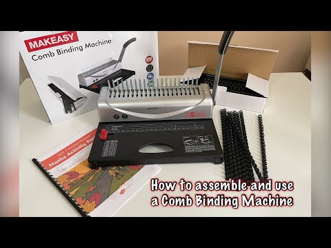 MAKEASY Comb Binding Machine | How to assemble and use a Comb binding machine| Comb binder