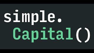simple.Capital()