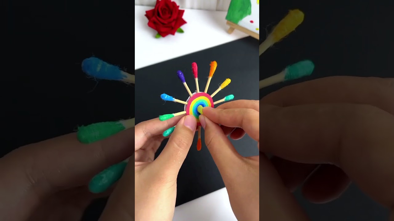 rainbow wheel/ colour recogination school activity #youtubeshorts #diy #art #origamicraft
