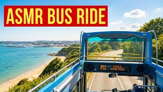 ASMR Bus Ride on Route M1 | Top Deck POV from Bournemouth Hospital to Poole (Sunny Day)