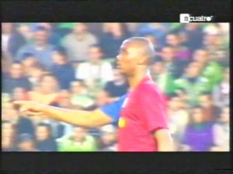 Eto'o a Guardiola "Te lo  he dicho!" Betis-Barça 14-2-09