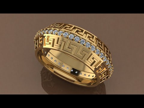 How to make a jewellery design in CAD 👍 matrix 9 software band Ring 🧑‍💻#jewellery