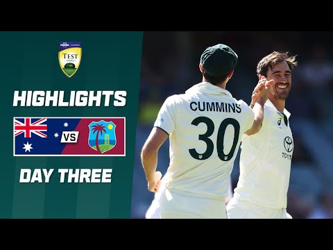 Australia v West Indies 2023-24 | First Test | Day 3