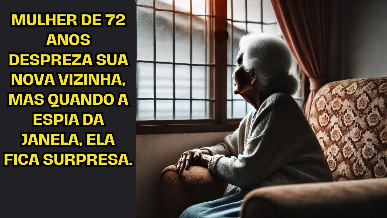 Mulher de 72 anos despreza sua nova vizinha, mas quando a espia da janela, ela fica surpresa.