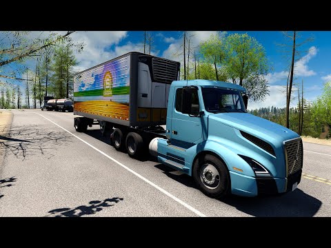 Peaceful California Coast-to-Valley Drive | ATS 1.56 | Nuts Cargo | Volvo VNL