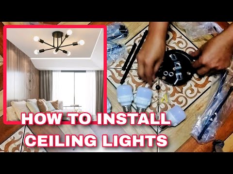 HOW TO INSTALL CEILING LIGHTS / UNBOXING NORDIC CEILING LIGHTS