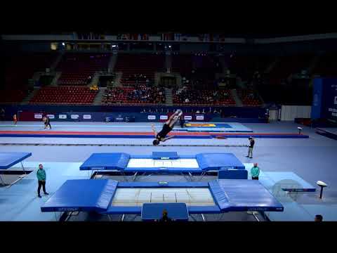 SCHMIDT Dylan (NZL) M - 2022 Trampoline Worlds, Sofia (BUL) - Q Trampoline Exercise 1