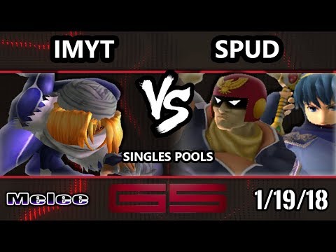 GENESIS 5 SSBM - IMYT (Sheik) VS Spud (Marth, Captain Falcon) - Smash Melee Singles