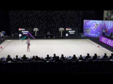 Hanna Bazhko BLR ribbon final Miss Valentine 2017