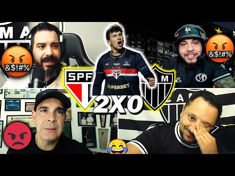 REACTIONS FROM ATLÉTICO FANS ANGRY ABOUT THE DEFEAT - SÃO PAULO 2X0 ATLÉTICO - MG - BRAZILIAN CHA...