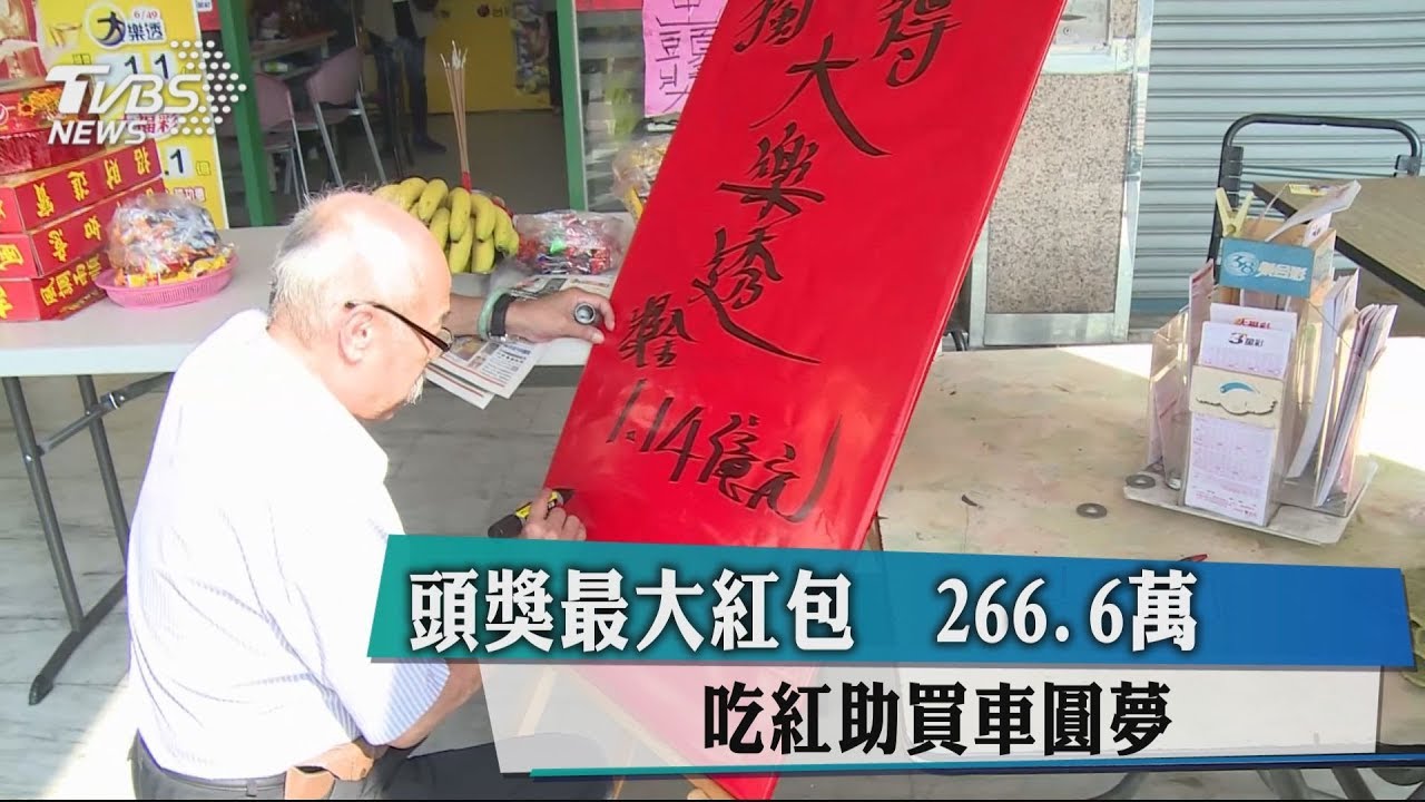 頭獎最大紅包!266.6萬吃紅 助買車圓夢