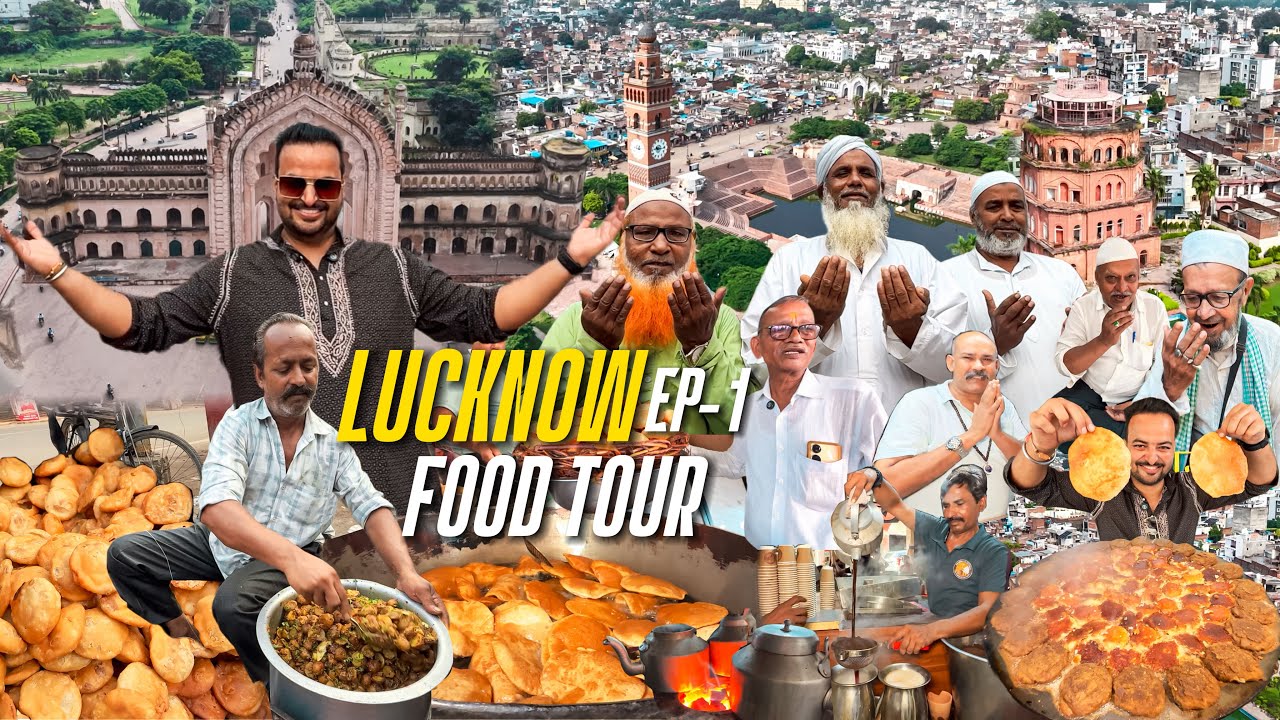 Ep - 1 Lucknow Street Food Tour | Breakfast in Lucknow | Lucknow Best Street Food | Lucknow