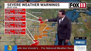WLUK FOX 11 Severe Weather Coverage June 15, 2022
