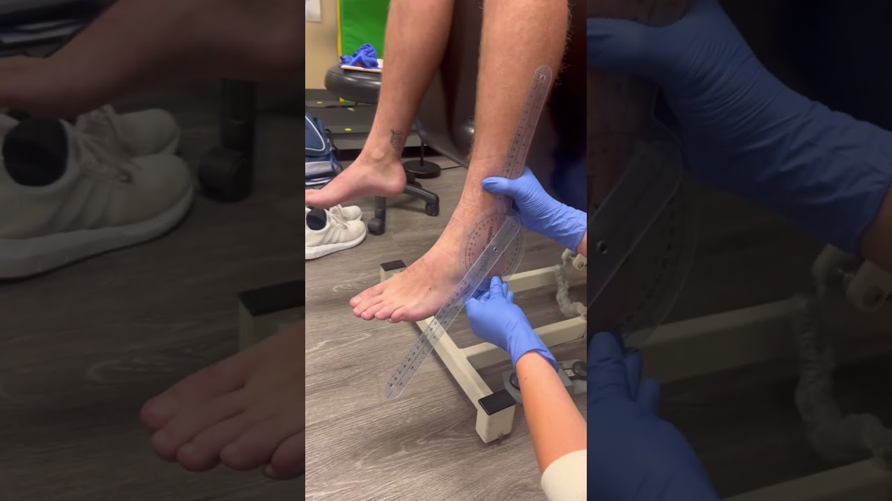 Data collections for goniometry: dorsiflexion of the ankle