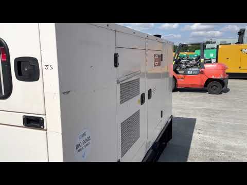 110KVA FGWILSON SILENT DIESEL GENERATOR WITH PERKINS ENGINE XD100P4 2014 3789 HOURS