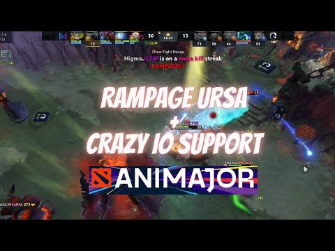 Nigma.ITLW Ursa Rampage + Nigma.GH CRAZY IO Support vs Liquid 5 man with Buyback !