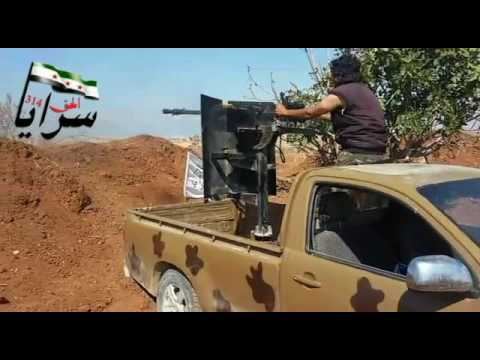 استهداف حاجز الحماميات برشاش 12.5 من قبل سرايا الحق 314 في ريف حماة