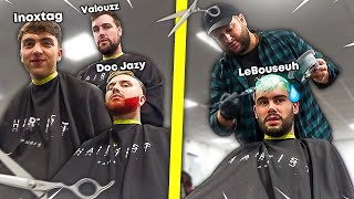 JE DEVIENS LE COIFFEUR DE LA TEAM CROUTON! (je suis au local)