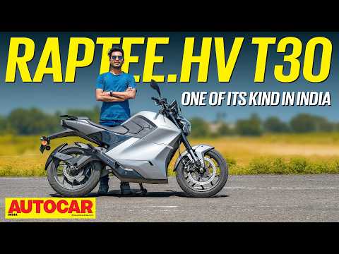 Raptee.HV T30 review - India's first high-voltage electric motorcycle | First Ride | Autocar India